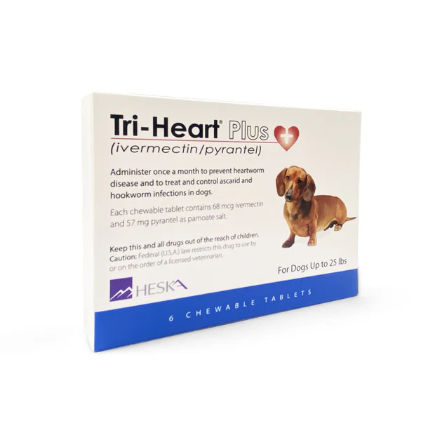 Tri-Heart Plus 心絲蟲藥 小型犬(<25磅)(藍) 暫時沒有現貨,只供預訂}