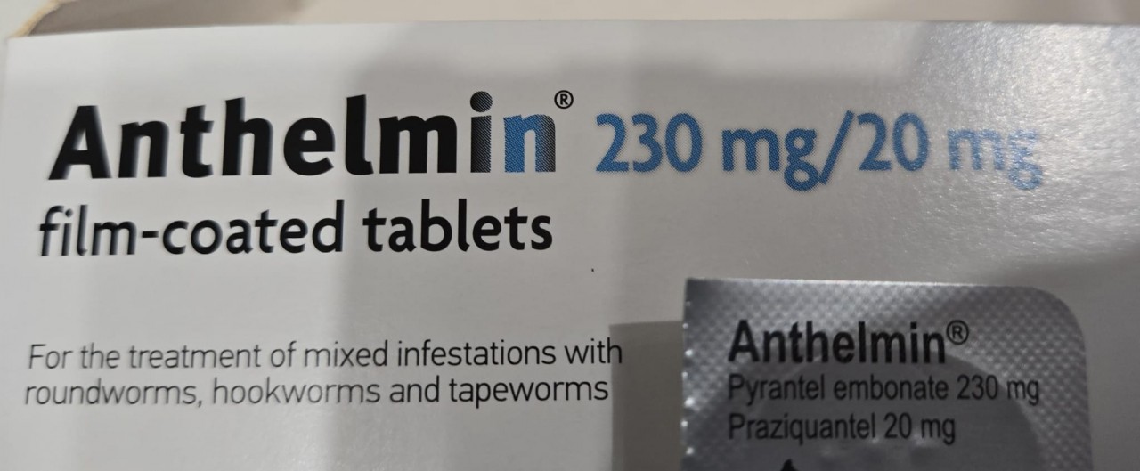 Anthelmin 230g/20g 杜蟲藥 (貓) (一粒) for 4 kg