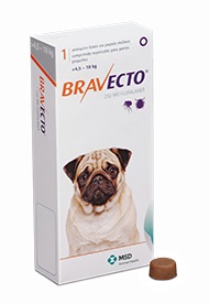 Bravecto 一錠除 (消滅牛蜱、跳蚤及毛囊蟲)(4.5-10公斤的狗狗)