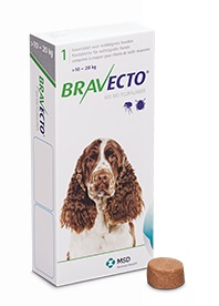 Bravecto 一錠除 (消滅牛蜱、跳蚤及毛囊蟲)(10-20公斤的狗狗)
